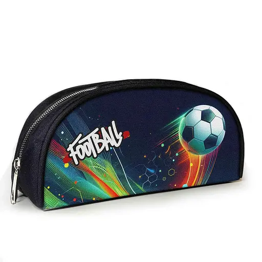 Пенал шкільний для футболіста з принтом Футбольний м'яч 23х10х8 см дитячий для хлопчика (3955)