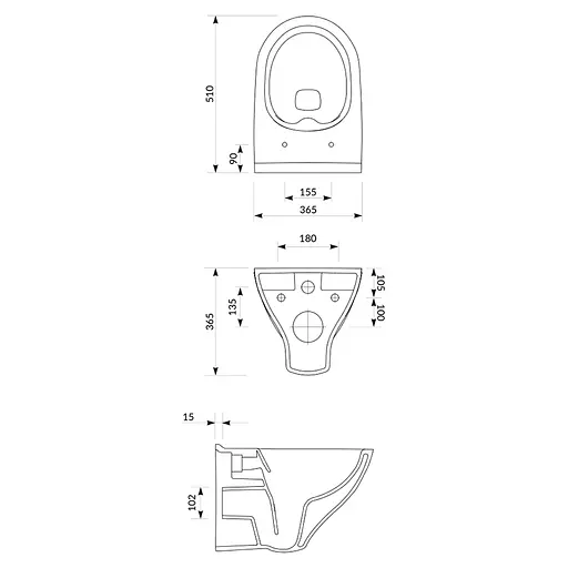 Подвесной унитаз Cersanit Mille CleanOn с сиденьем duraplast Slim Soft Close S701-453 - фото 2