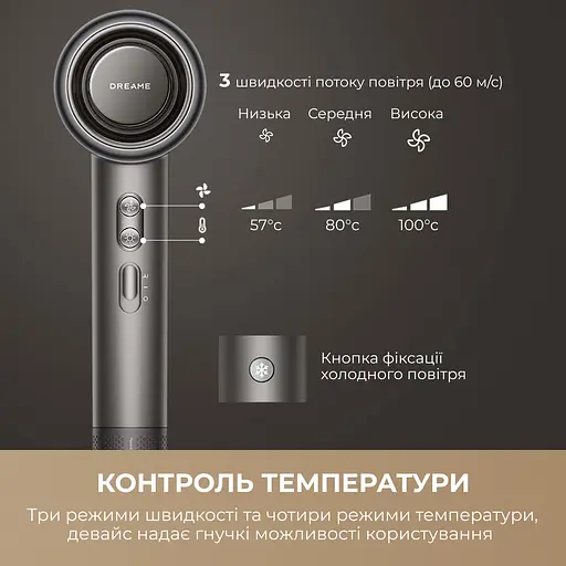 Фен Dreame Gusto SpaceGrey - фото 2