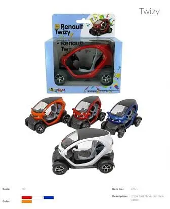 Металевий інерційний електромобіль Renault Twizy 5" (В асортименті) - фото 3