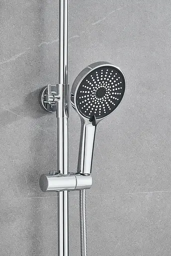 Душова система зовнішнього монтажу Nett з термостатом для душу SSH-24, Хром - фото 7