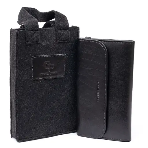 Чоловіча шкіряна барсетка GRANDE PELLE 22,3х12,5х2,7 см acs0015934 - фото 7