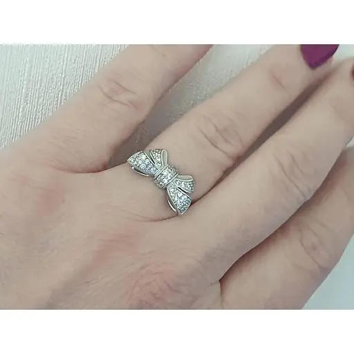 Серебряное кольцо Харьковская ювелирная фабрика с фианитами. 500146-Р 16,5 17,5 - фото 3