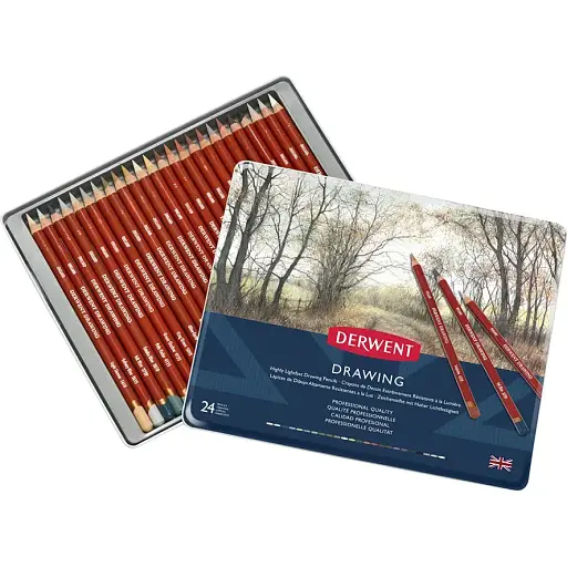 Олівці для рисунку  Derwent Drawing 24 шт.