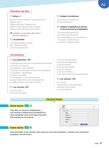 Objectif Express 1 - Livre de l'élève (A1-A2) - фото 9