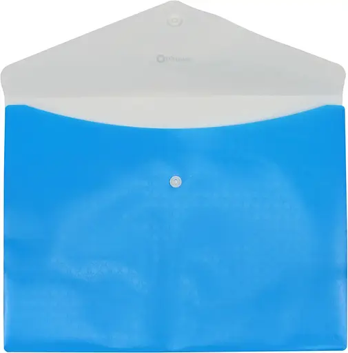 Папка-конверт А4 конверт на кнопці O35206 Optima, 2 відділи (4044572552064) Блакитний - фото 2