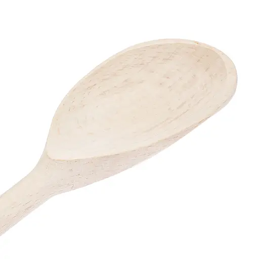 Ложка кухонная поварская неглубокая деревянная 35 см, Woodly Коричневый 87042 - фото 9