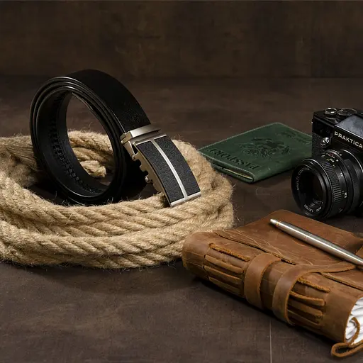 Ремінь шкіряний Vintage чоловічий 115х3,3 см acs0014797 - фото 5