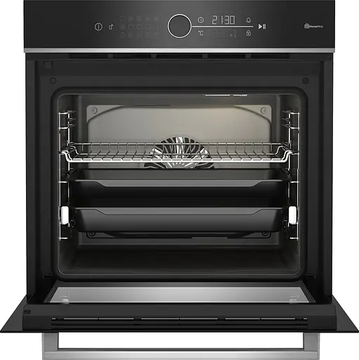 Духовой шкаф электрический Beko A+ дисплей конвекция телескоп 72 л нержавеющая сталь - фото 2