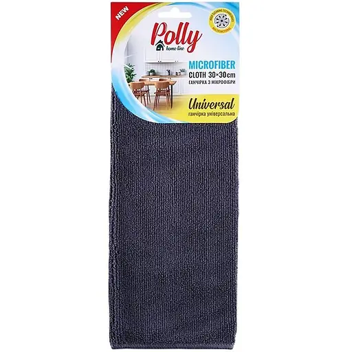 Ганчірка Polly з мікрофібри 30х30 см сіра