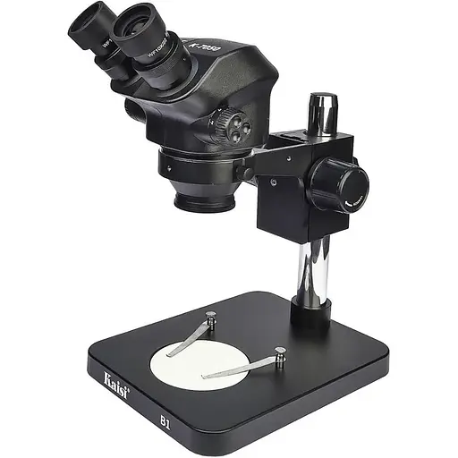 Микроскоп бинокулярный Kaisi K-7050 B1 (без подсветки, фокус 100 мм, кратность увеличения 7X/50X) - фото 1
