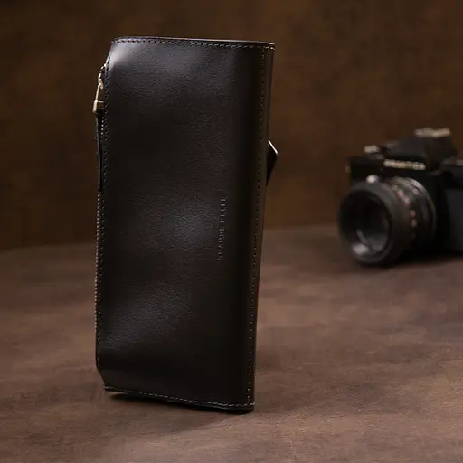 Шкіряний клатч GRANDE PELLE 21х10х2 см 000161997 - фото 8