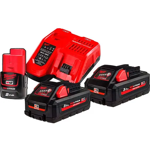 Аккумуляторы к электроинструменту + зарядное устройство для Milwaukee M18 HNRG-302 (4933471071) [99361]