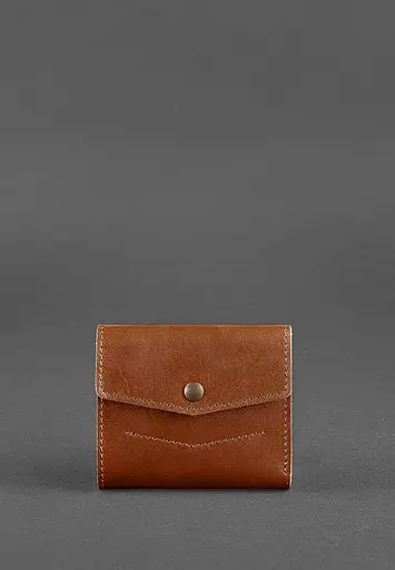 Кожаный кошелек 2.1 светло-коричневый - фото 3