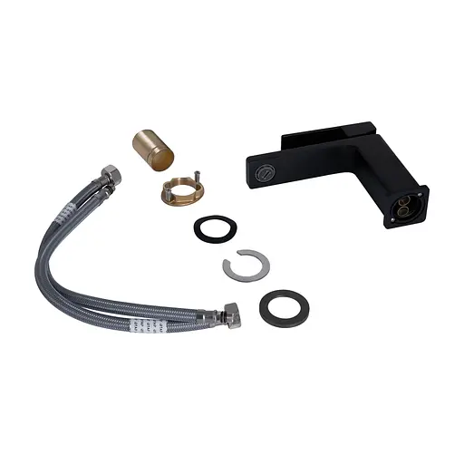 Смеситель для умывальника Qtap Gemini QTGEM270BLM45674 Black matt Черный матовый - фото 4