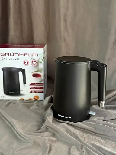 Электрочайник с вращением на 360° EKS-25020 Grunhelm 1.7л 2200Вт Черный - фото 7