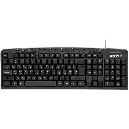 Клавіатура Defender Focus HB-470 UA,чорна, мультимедіа