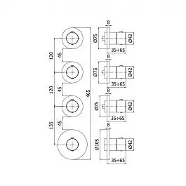 Термостат для душу/ванни Paffoni Modular Box chrome MDE019CR+MDBOX019, Хром - фото 11