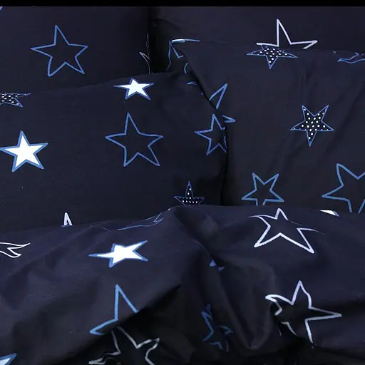 Семейный постельный комплект бязь синего цвета 328133 - фото 3