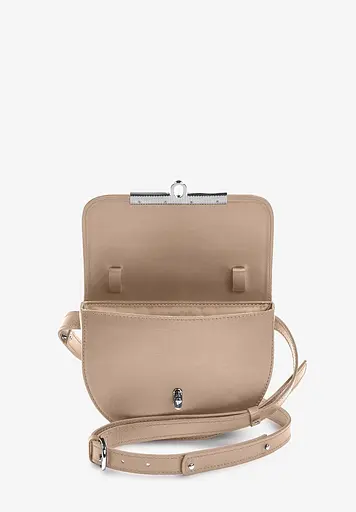Женская кожаная сумка поясная-кроссбоди Bridget светло-бежевый - фото 3