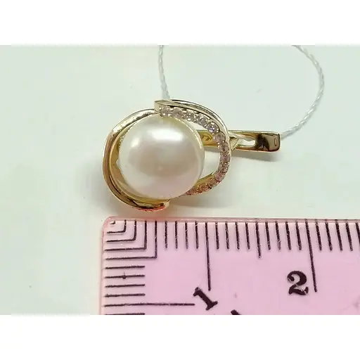 Золоті сережки Імперія золота з перлами і фіанітами. СВ243И - фото 7