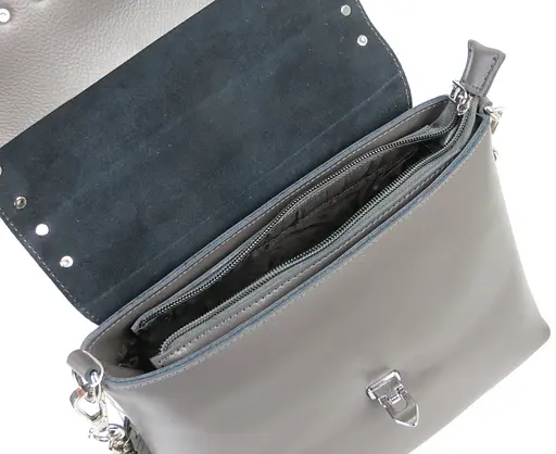 Небольшая женская кожаная сумка на плечо Serena 24.5х21х11.5 см sum0025064 - фото 8