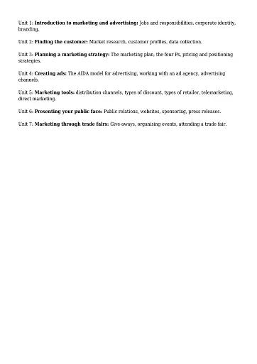 English for Marketing & Advertising. Student's Book - фото 2