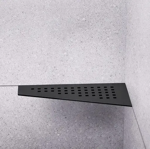 Кутова полиця для ванни Rea SF05 30 black matt REA-06014, Чорний матовий - фото 2