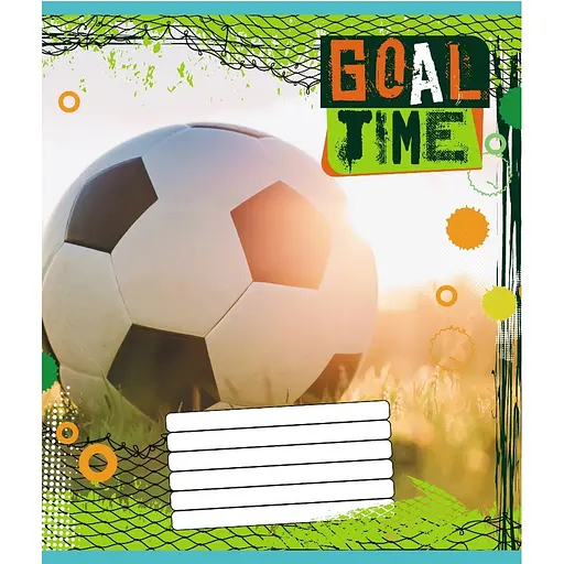 Тетрадь ученическая "Мяч" Leader 012-510027C-2 в косую линию, 12 листов - фото 1