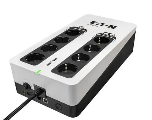 Джерело безперебійного живлення Eaton 850 ВА / 510 Вт / 9 А*ч (3S850D) - фото 1