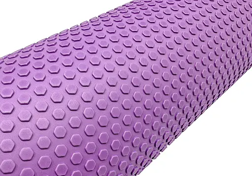 Массажный ролик EasyFit Foam Roller 45 см Фиолетовый (EF-2030-V) - фото 2