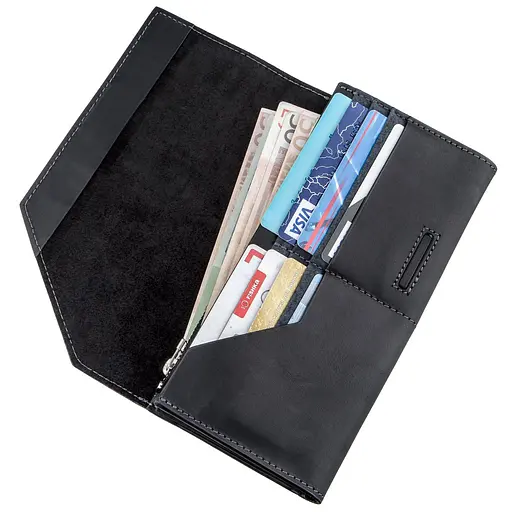 Клатч кожаный Grande Pelle 10х20х2.5 см sum0012819 - фото 3