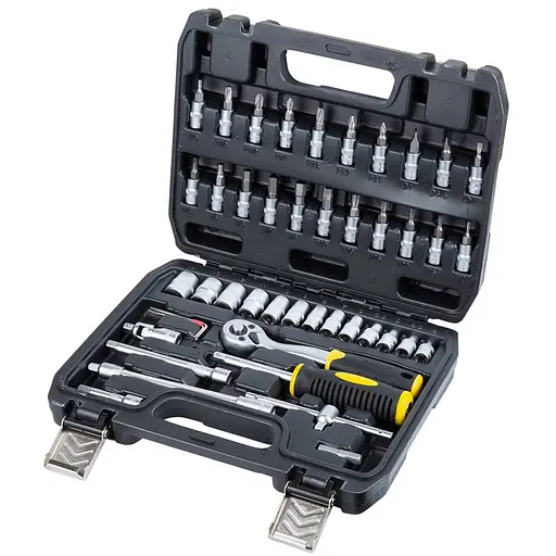 Набір насадок торцевих і біт Sigma 1/4" 46 шт CrV mid (6003511) - фото 1