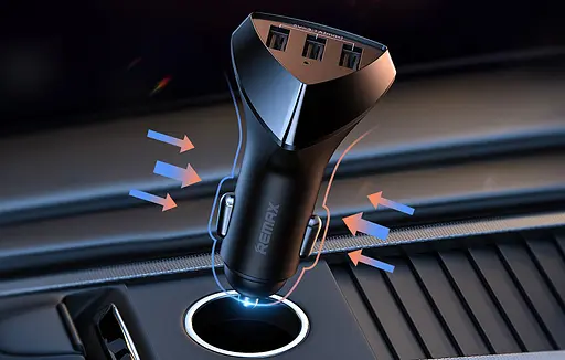 Зарядка авто REMAX Alien III Series 3.1A 3USB Car Charger RCC322 чорний - фото 6