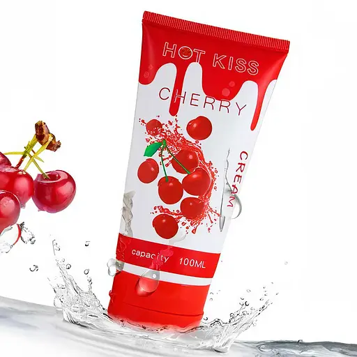 Гель-лубрикант увлажняющий Hot Kiss на водной основе со вкусом вишни 100 мл - фото 2