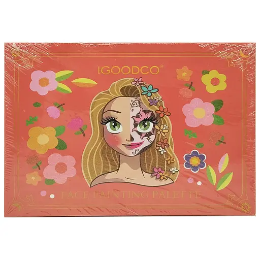 Детская косметика аквагрим Igoodco IG 3002, 15 цветов, кисточка в наборе - фото 1