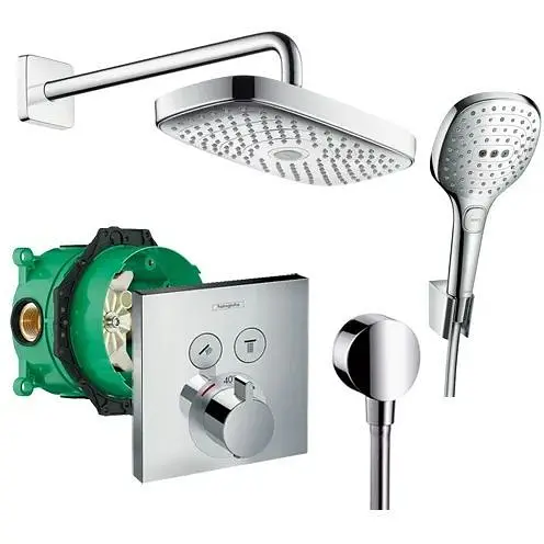 Душова система Hansgrohe Raindance Select E/ShowerSelect 27296000, Хром - фото 1
