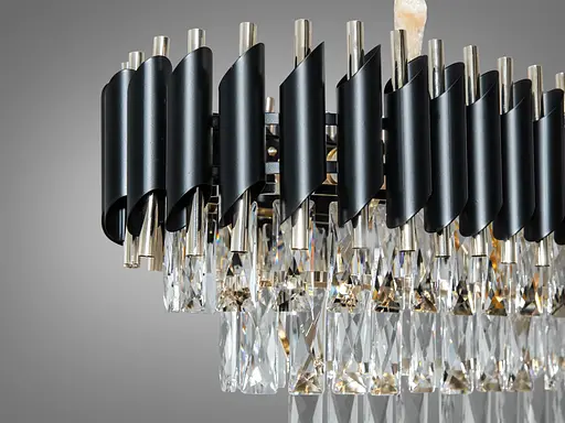 Символ розкоші та стилю, кришталева люстра овальної форми, 8 ламп - фото 4