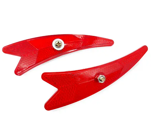 Катафоты (светоотражатели) на спицы колеса велосипеда красный (G0001051) - фото 2