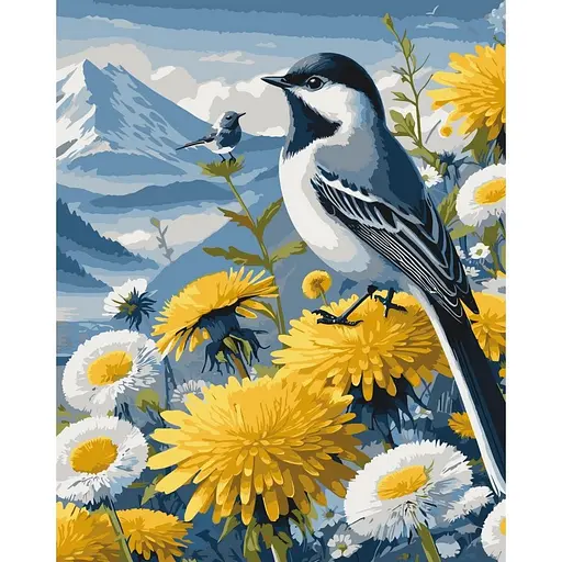 Картина за номерами "Пташки у кульбабках" ©arttem_illustration Art Craft 13158-AC 40х50 см - фото 1