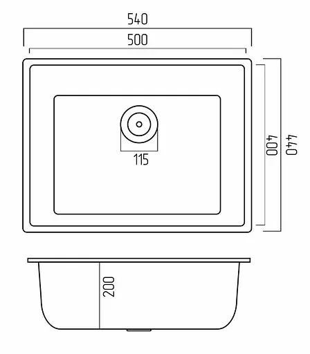 Кухонная мойка Platinum 5444 OASIS (SP000030765) - фото 5