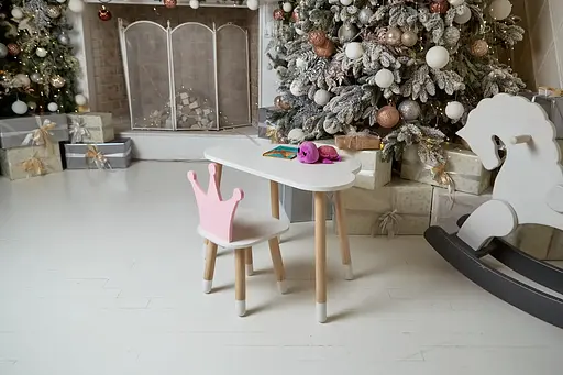 Дитячий столик Хмара та стільчик Корона рожева - фото 9