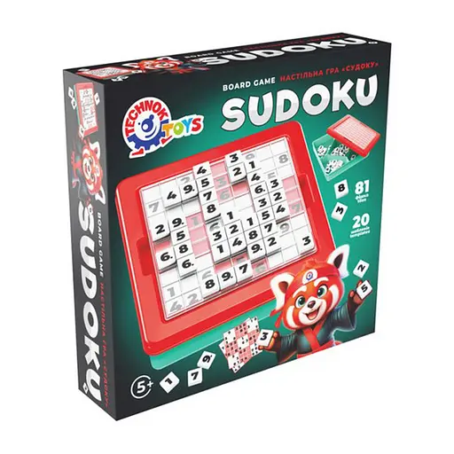 Дитяча розвиваюча гра "Судоку" ТехноК 2956TXK 81 фішка, 10 шаблонів - фото 1