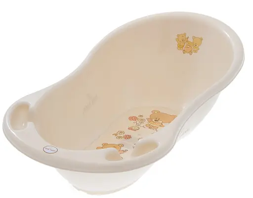 Ванна дитяча Tega Baby зі зливом Teddy Bear 86 см beige - фото 1
