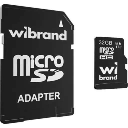 Карта памяти Wibrand microSDHC, 32Gb, Class10 UHS-I U3, адаптер SD (WICDHU3/32GB) - фото 1