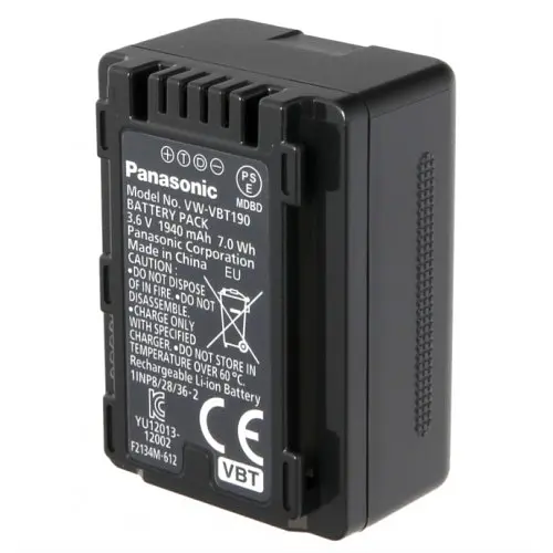 Аккумулятор для видеокамер Panasonic VW-VBT190E-K