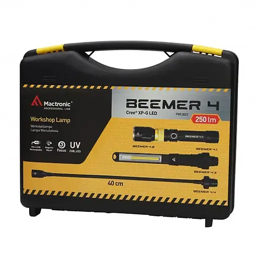 Фонарь профессиональный Mactronic Beemer 4, 350 Lm + UV 390 nm Ultraviolet Focus USB Recharg (PWL0021) - фото 12