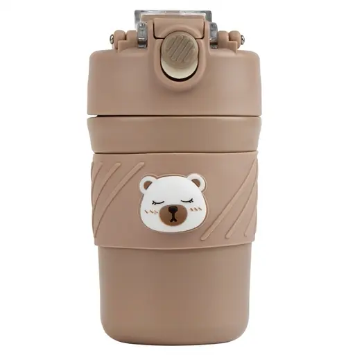 Термос Elisey Cute bear 1 коричневый (9185-007) 420 мл - фото 1