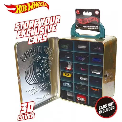Контейнер Hot Wheels для 18 машинок вінтажний золотистий (HWCC22G) - фото 3