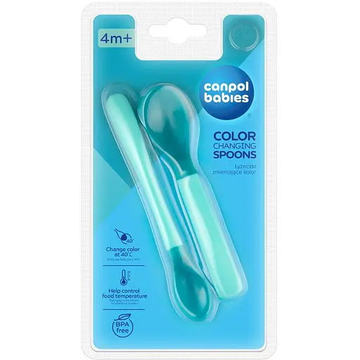 Ложки Canpol babies магические 2 шт. бирюзовые (9/581_tur) - фото 3